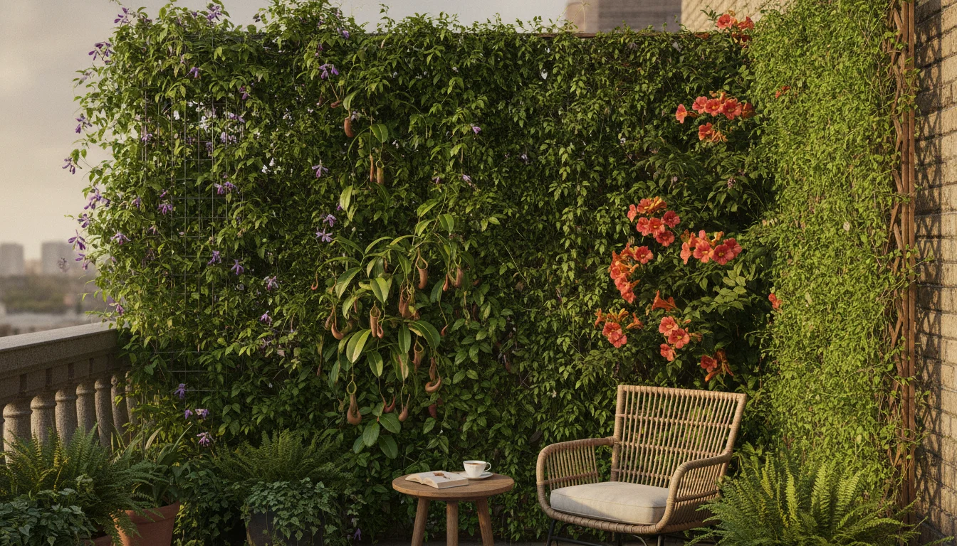 Flowering privacy for balconies and gardens: These 11 climbing vines offer natural shade