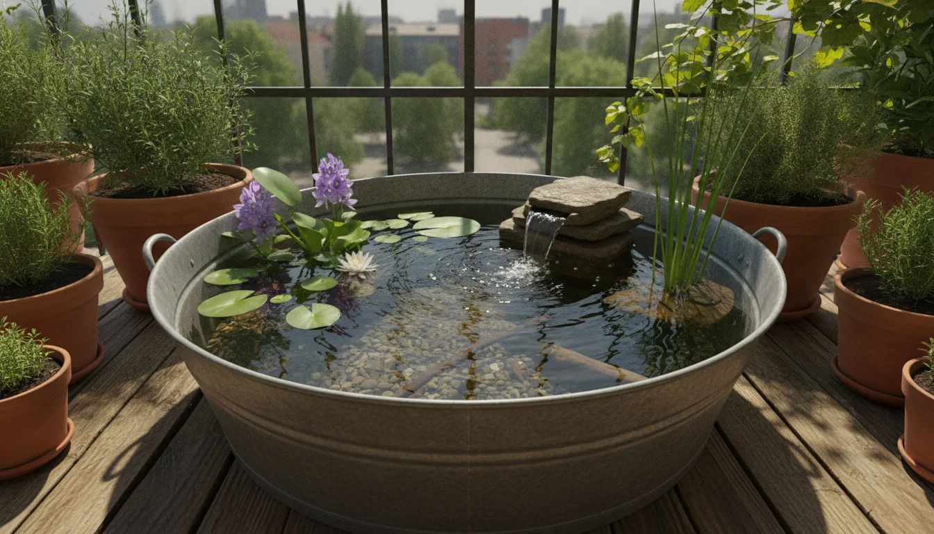 DIY Mini Pond: Turn your zinc tub into a flourishing oasis