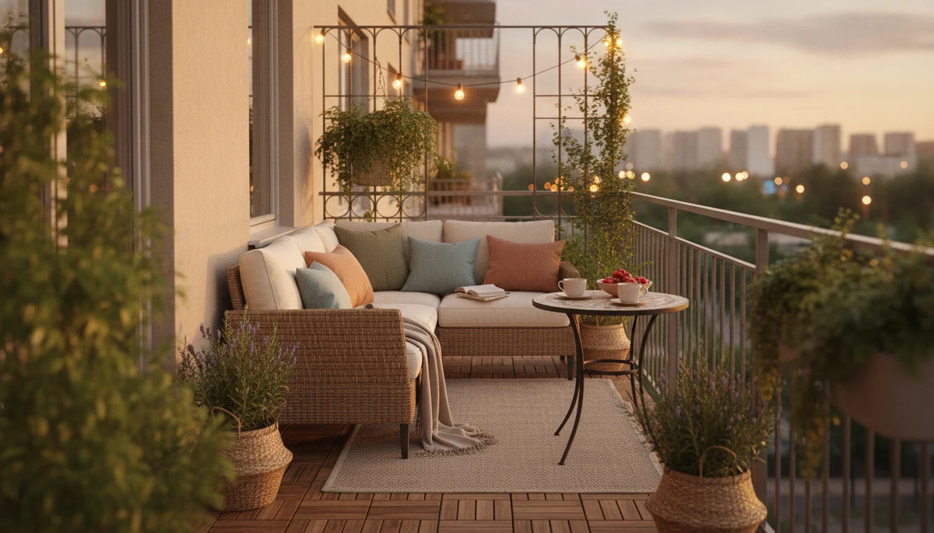 Vacationing on the balcony – how to make it cozy outside