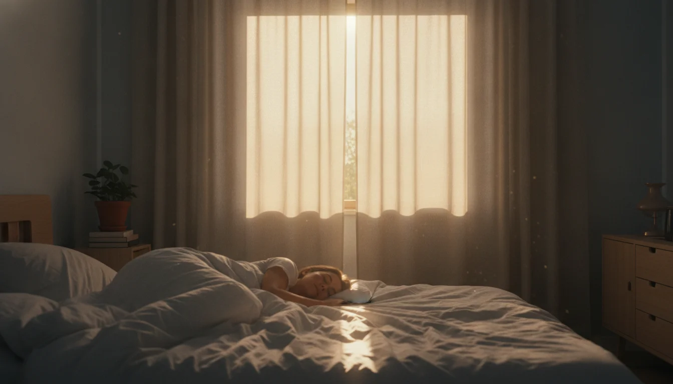 What happens to your sleep if you leave your curtains slightly open, and why morning light sometimes helps