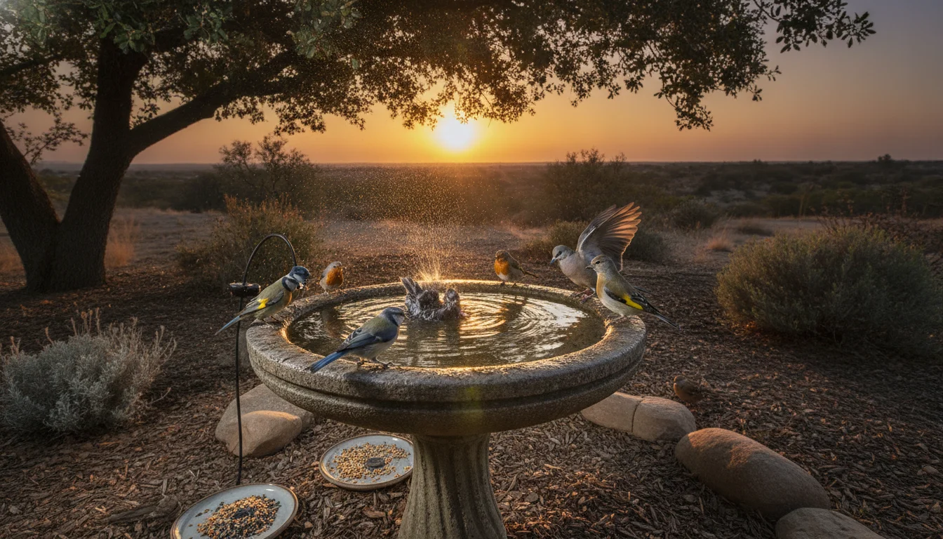 Helping thirsty birds this summer: Turn your birdbath into a safe oasis