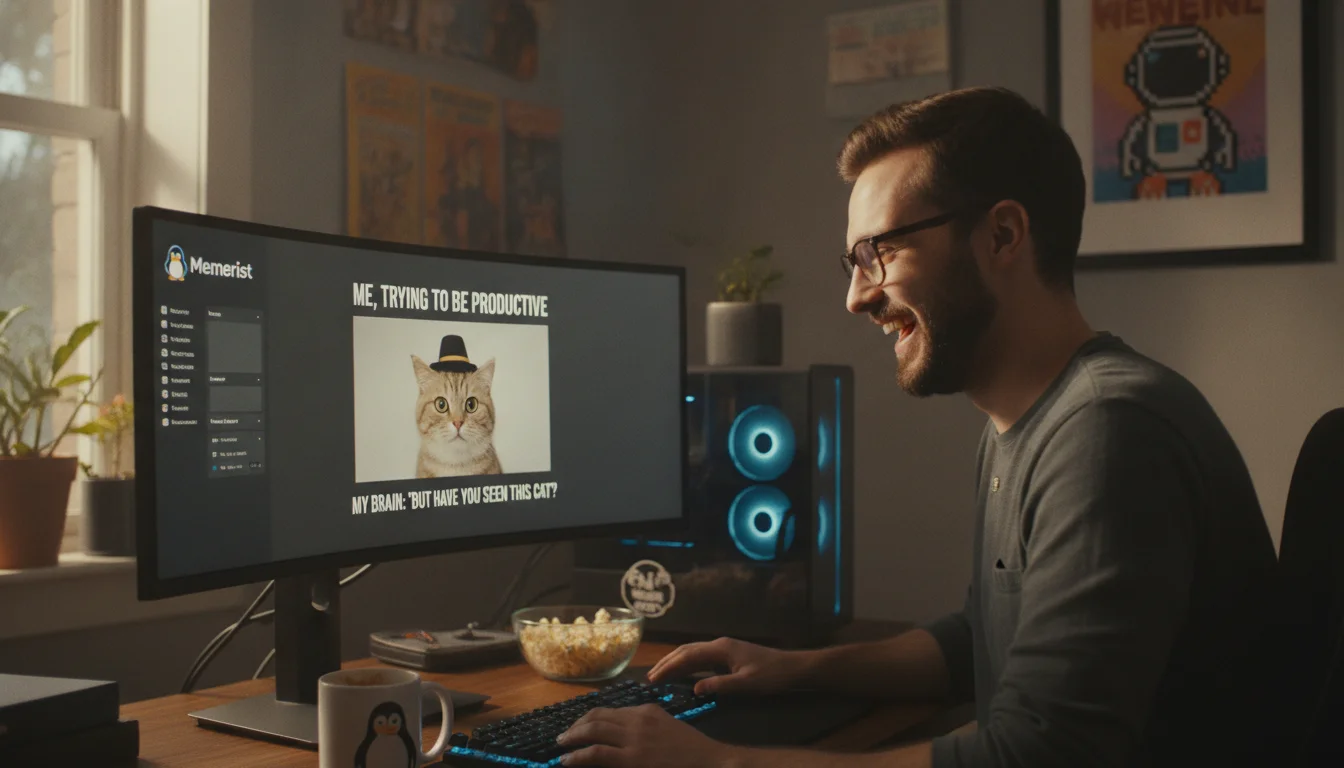 Free Linux app creates funny memes from your own photos in just a few clicks