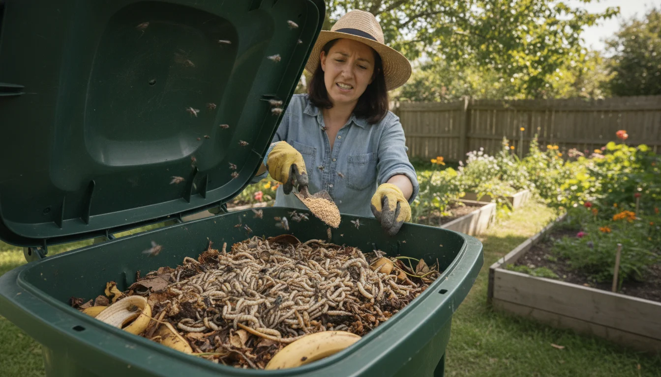 Maggots in your compost bin? Five simple tricks that really help