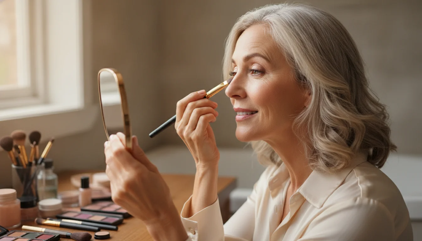 Hooded eyelids after 50? How to lift your gaze using smart makeup