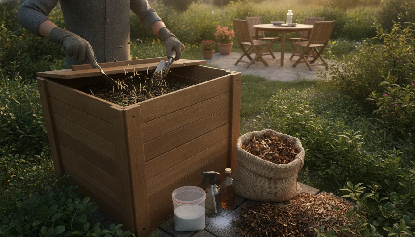 Maggots in your compost bin? Five effective methods to stop them