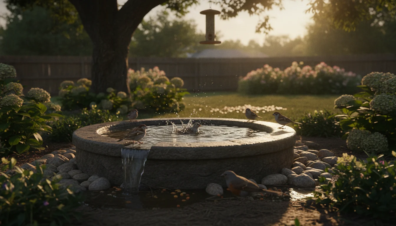 Rescuing thirsty birds in summer: Turn your birdbath into a safe oasis
