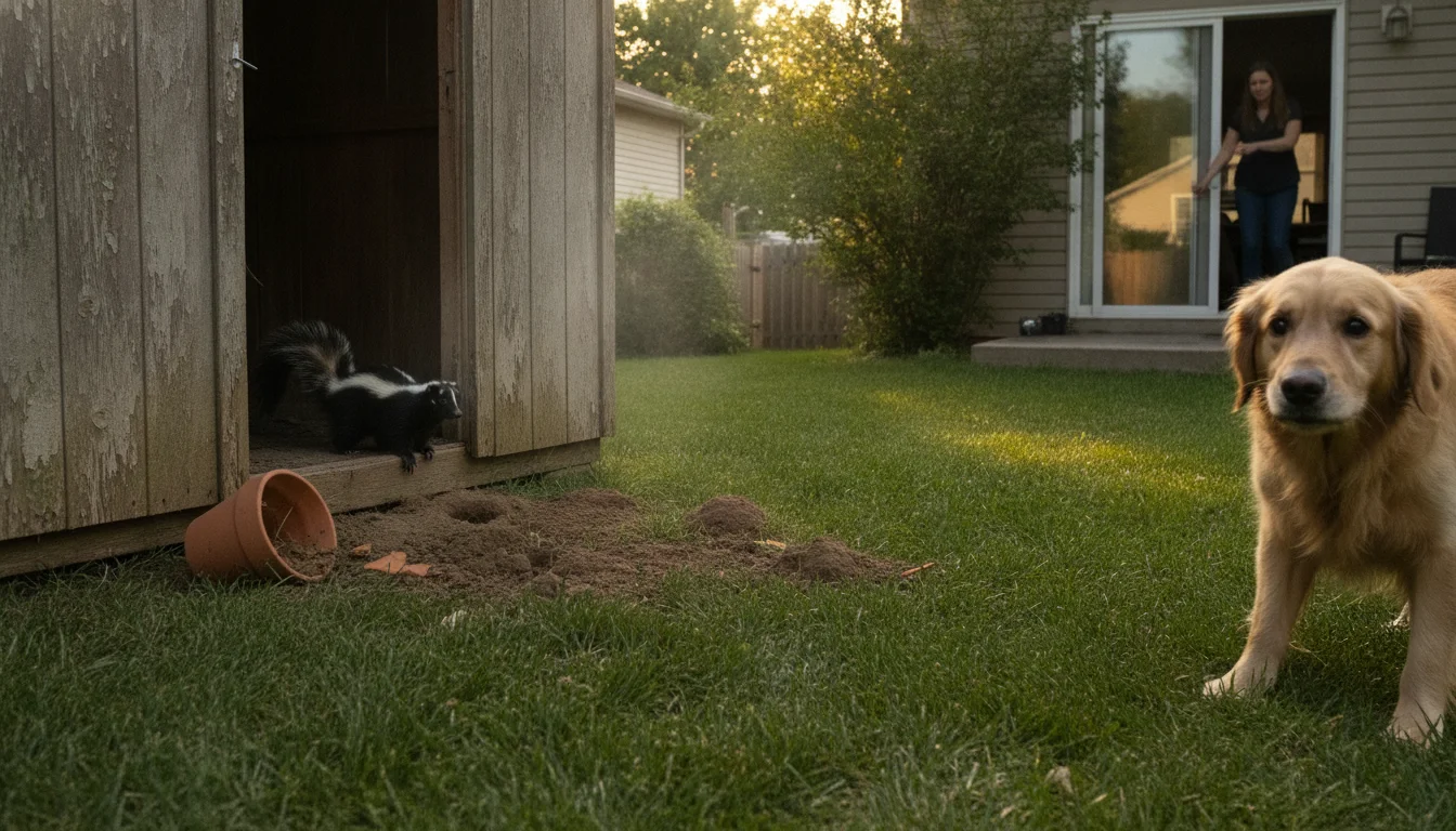 Skunks in the yard? How to drive them off without a stink war