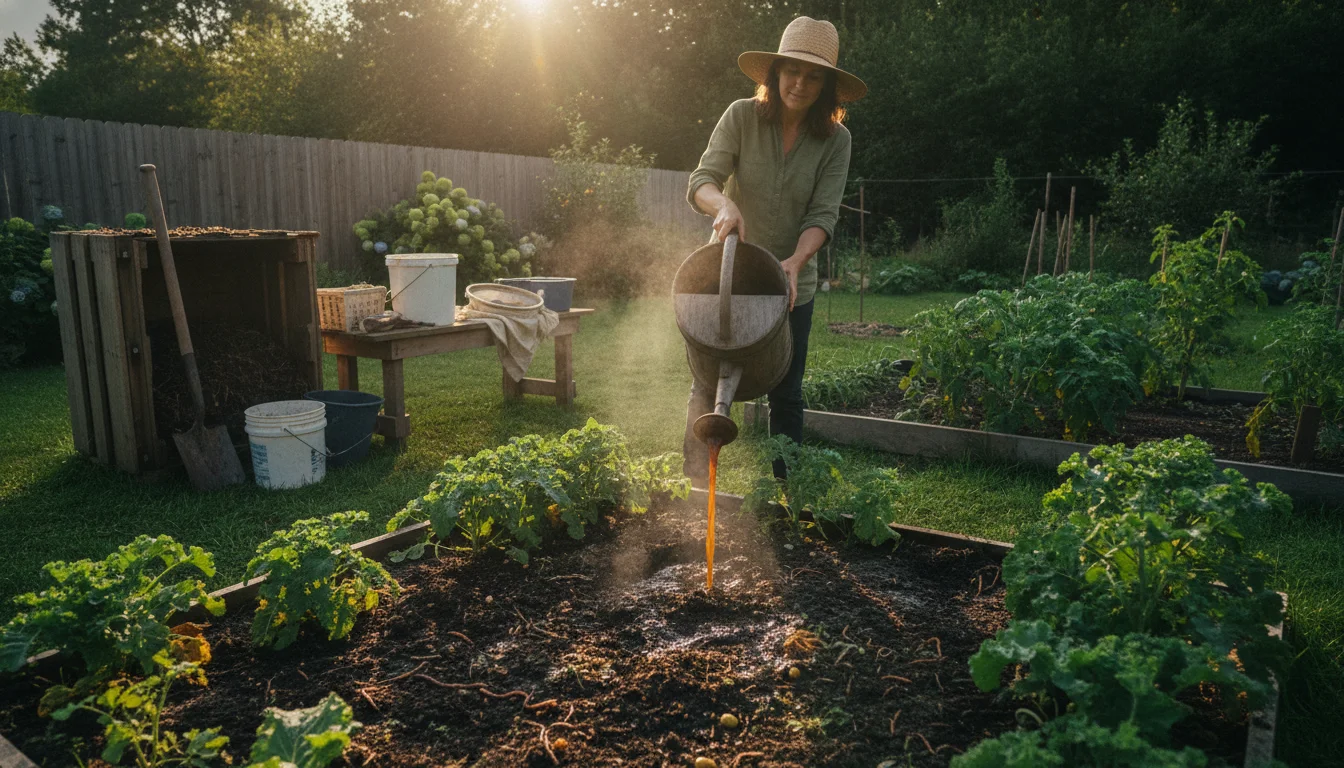 How compost tea stimulates soil life in your garden