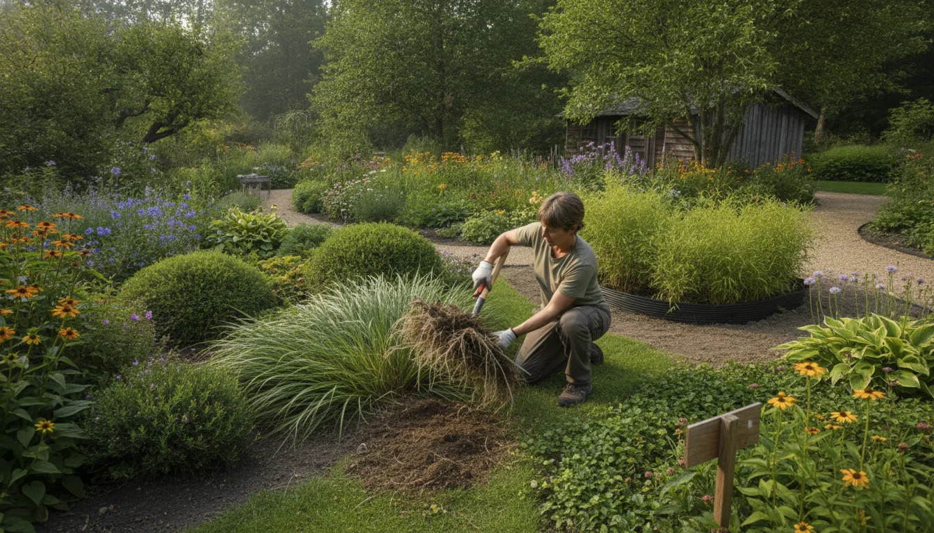 How to manage spreading plants in the garden
