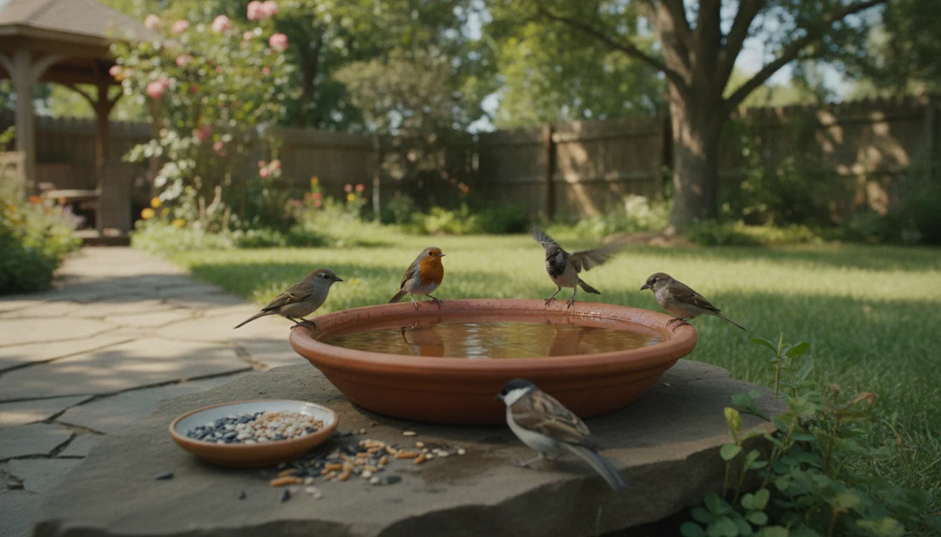 How to rescue thirsty birds in summer: Turn your birdbath into a safe oasis