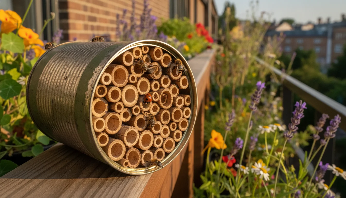 Got an old tin can? Build a little hotel for wild bees