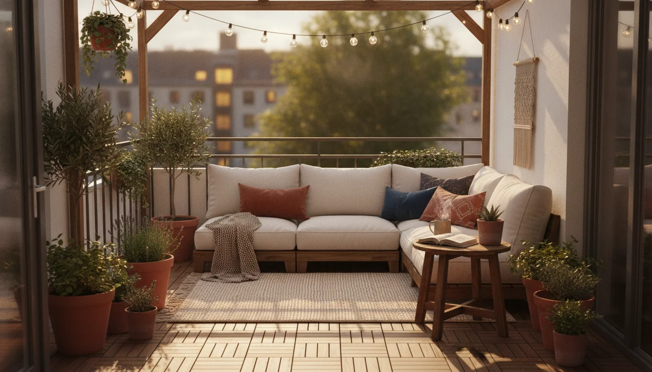 Vacation on the balcony – how to make your outdoor area cozy