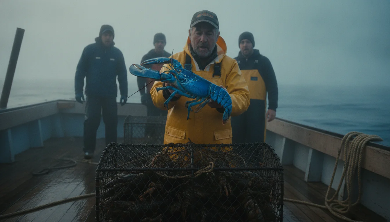‘A 1 in 200 million chance’: fisherman pulls electric blue lobster with striking color from the Atlantic Ocean