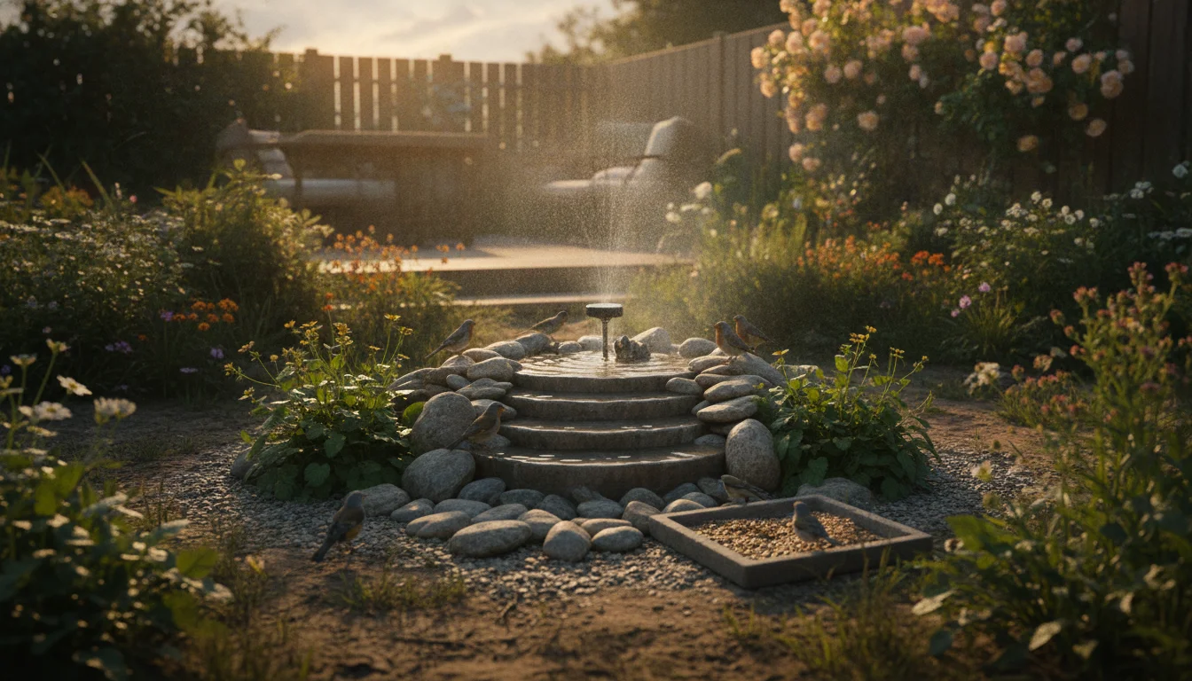 Helping thirsty birds in summer: How to turn your birdbath into a safe haven