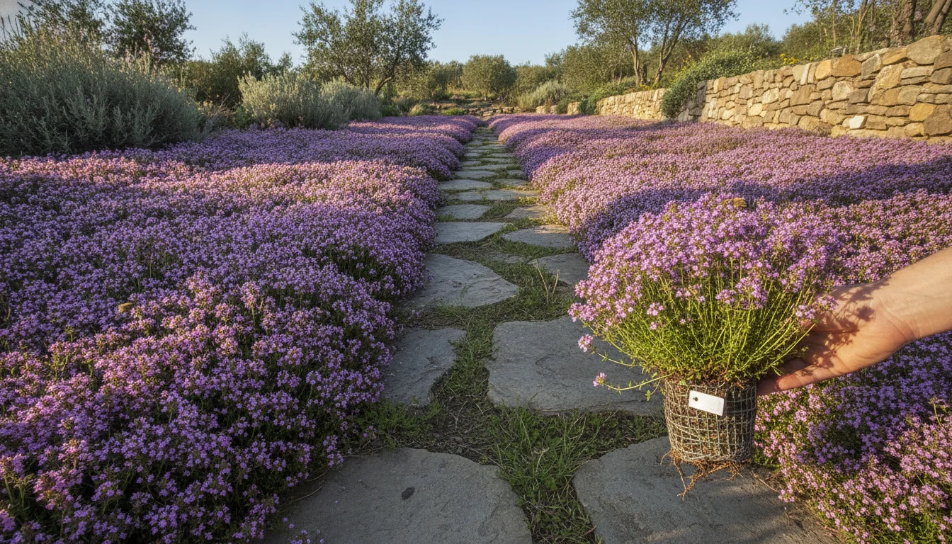 A sea of blossoms for a budget: This thyme bundle costs under 10 €