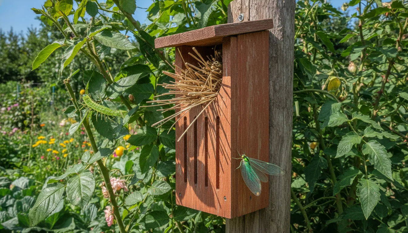 With a lacewing box you control aphids highly effectively – as long as it is properly built
