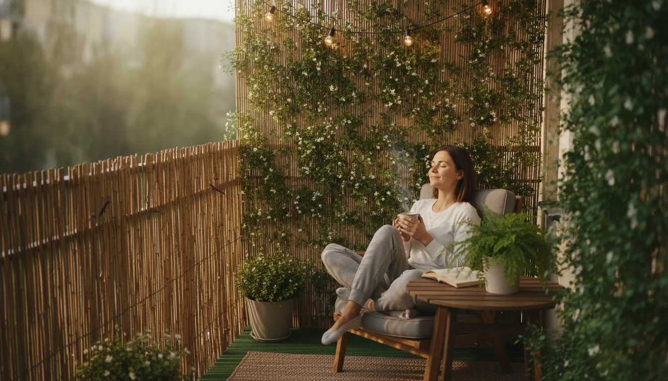 Balcony privacy ideas: Complete privacy on all sides
