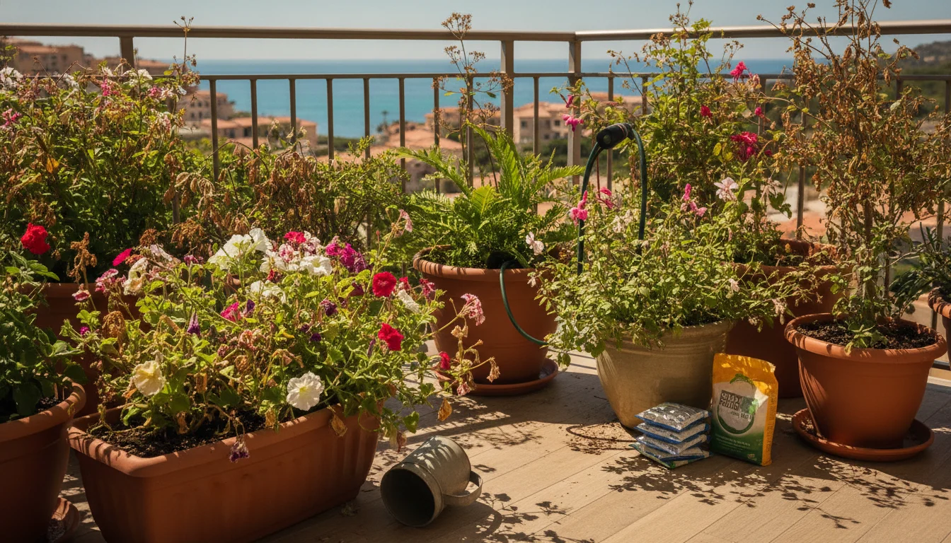 With these simple tricks, your balcony plants survive the holidays