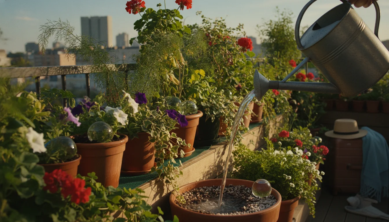 With these methods your balcony plants survive summer vacation