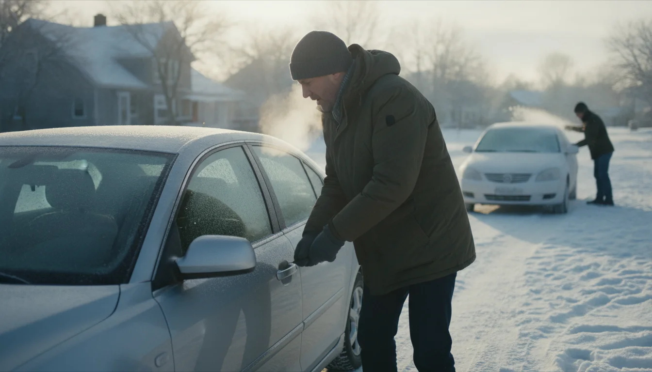 Drivers who avoid using the handbrake during winter but park the car in gear prevent brake cables from freezing