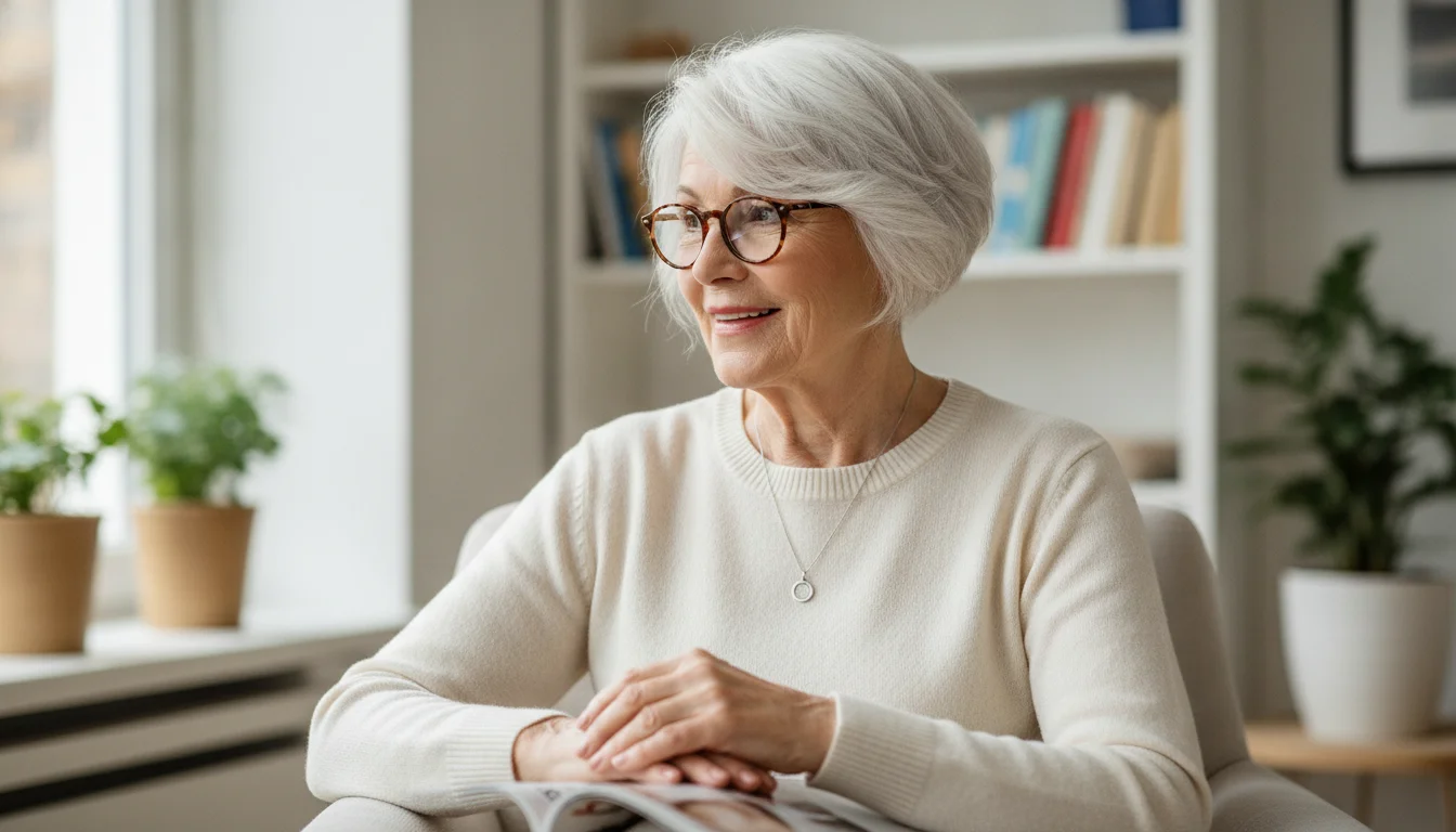 After 70: This short haircut flatters nearly every woman with glasses