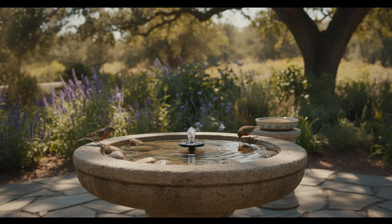 Helping thirsty birds in summer: Turning your bird bath into a safe oasis