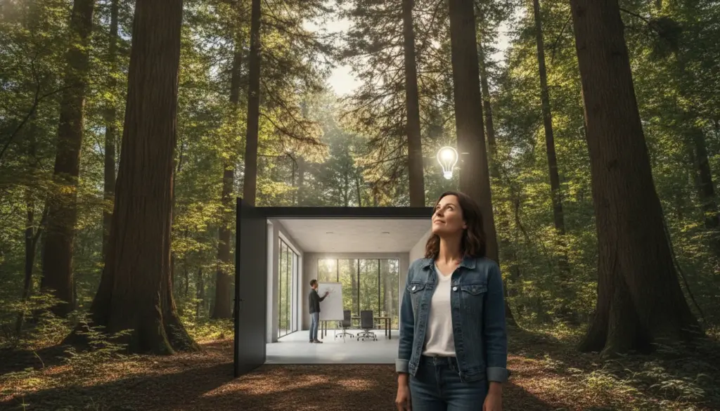 Why your best ideas frequently emerge outdoors or under high ceilings
