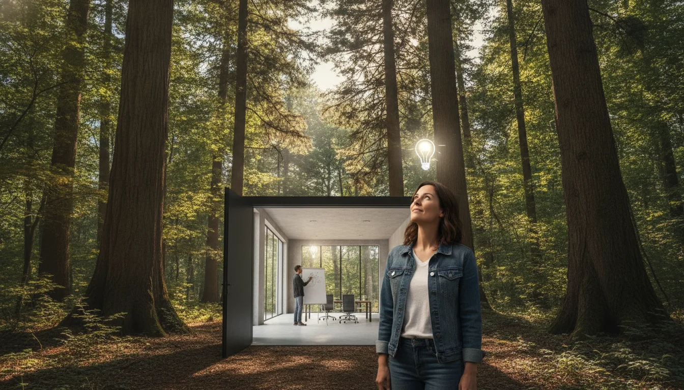 Why your best ideas frequently emerge outdoors or under high ceilings