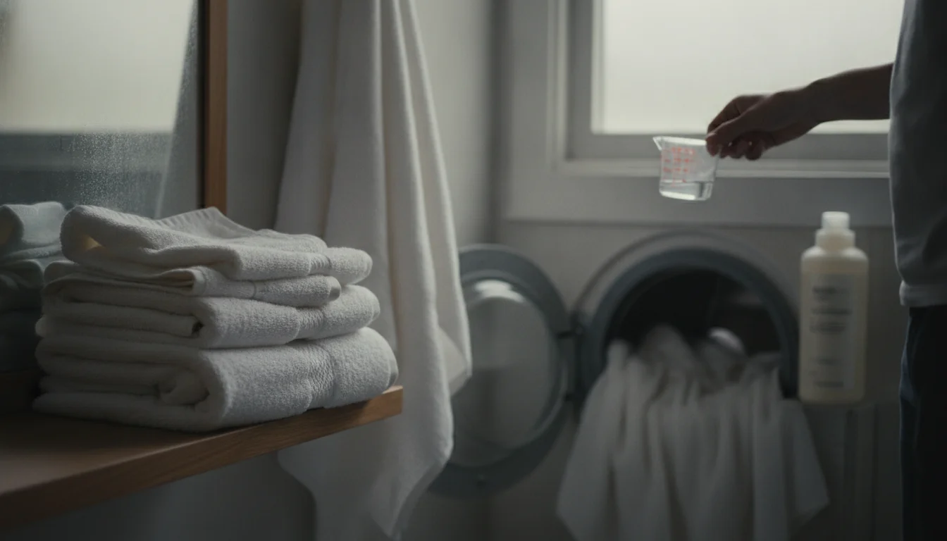 What to do if your towels get stiff, without a vinegar smell or extra products: it comes down to the dosage