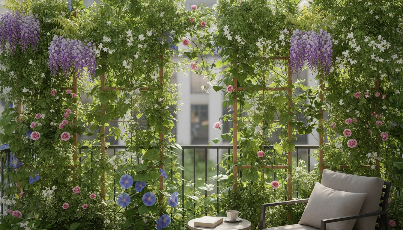 Flowering Privacy Screens for Balconies and Gardens: 11 Climbers That Offer Natural Shade